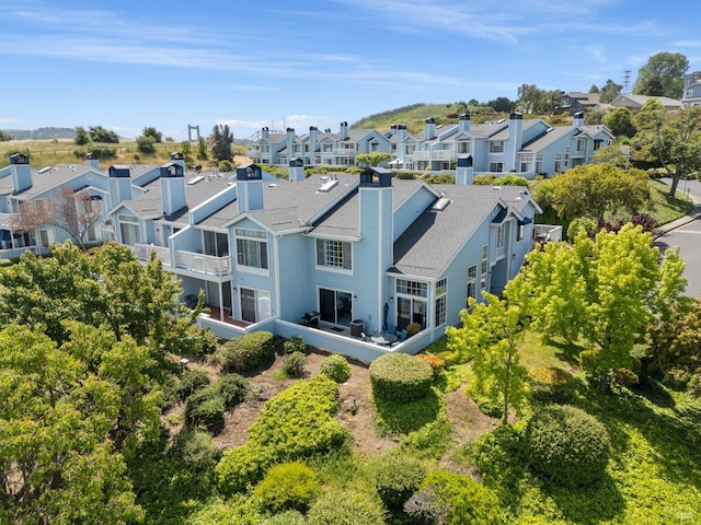 bird's eye view featuring a residential view