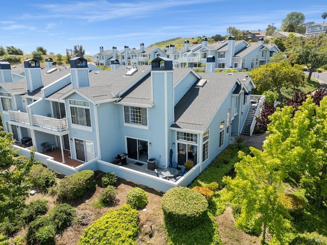 aerial view featuring a residential view