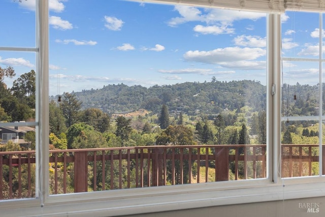 property view of mountains with a view of trees