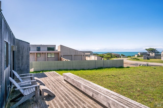 360 Grey Whale, The Sea Ranch, CA 95497 - deck with a water view and fence