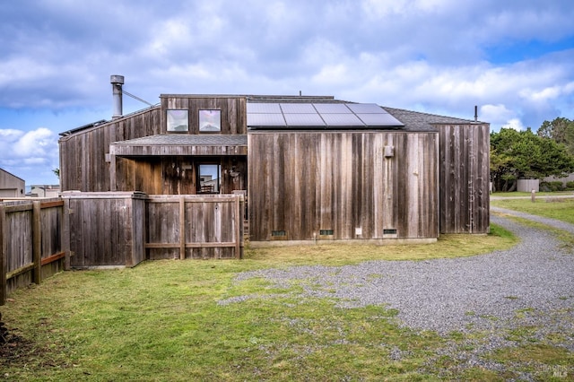 360 Grey Whale, The Sea Ranch, CA 95497 - view of outbuilding featuring fence and solar panels