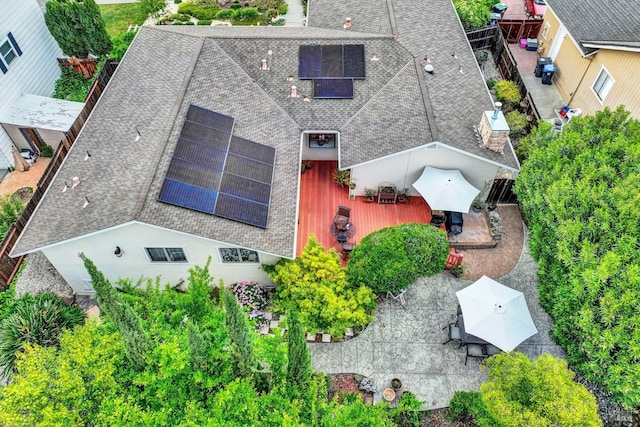 drone / aerial view