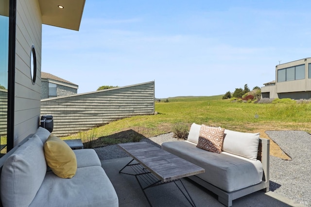view of patio / terrace with outdoor lounge area