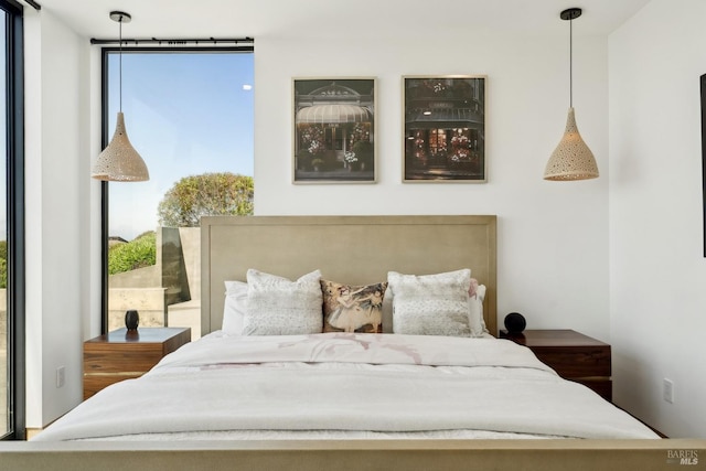 bedroom featuring multiple windows