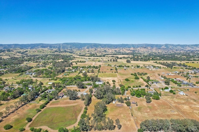 aerial overview of property's location with mountains and rural landscape