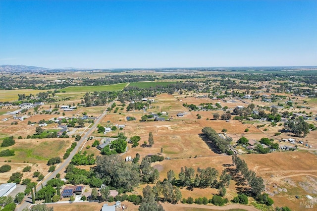 aerial view of property's location with rural landscape