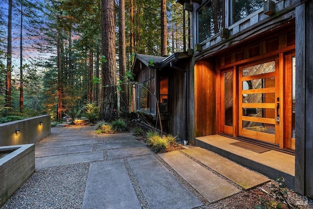 exterior space featuring a patio area
