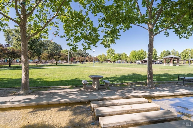 218 Johnson St, Windsor, CA 95492 - surrounding community featuring a gazebo, a lawn, and a patio