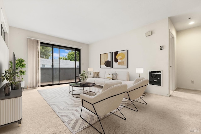 105 Virginia Ave Unit 2, Sebastopol, CA 95472 - living room with carpet floors and heating unit