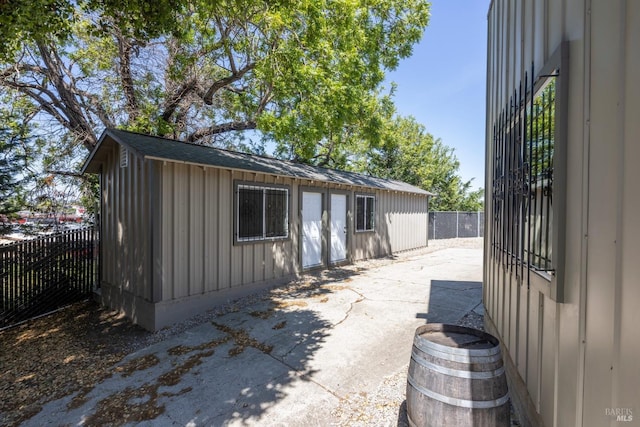 view of patio with fence
