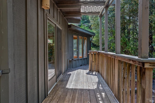 view of deck