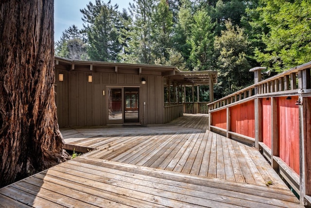 view of deck