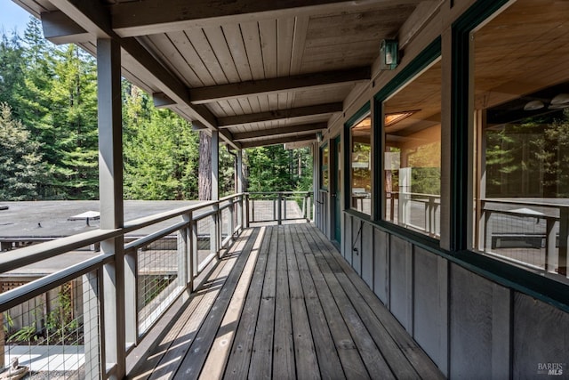 view of deck