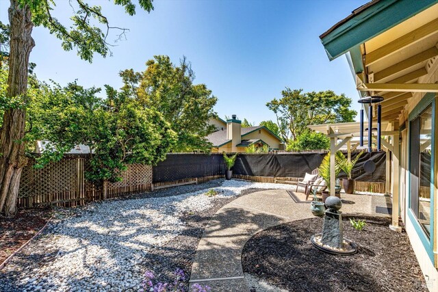 view of patio / terrace with a fenced backyard