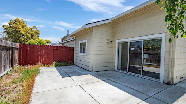 view of patio / terrace with fence