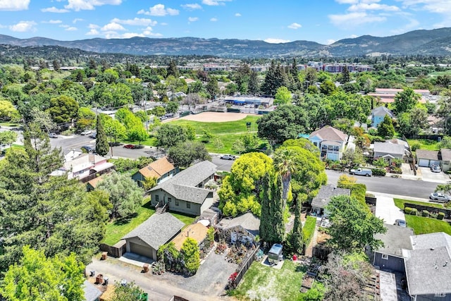 151 Randolph St, Napa, CA 94559 - bird's eye view with a mountain view and a residential view