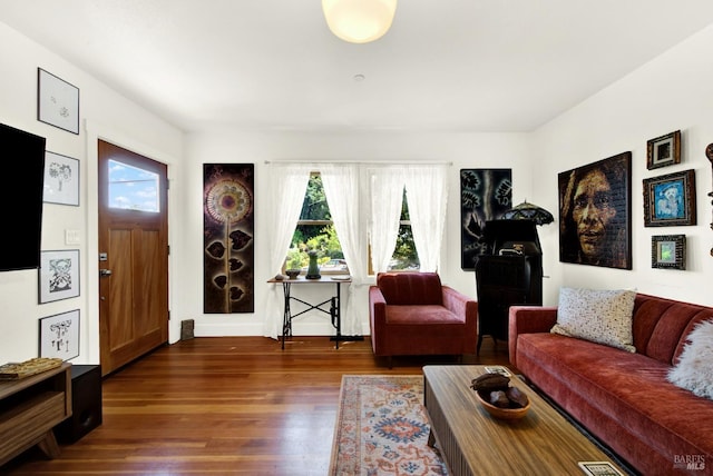 151 Randolph St, Napa, CA 94559 - living room with baseboards and wood finished floors
