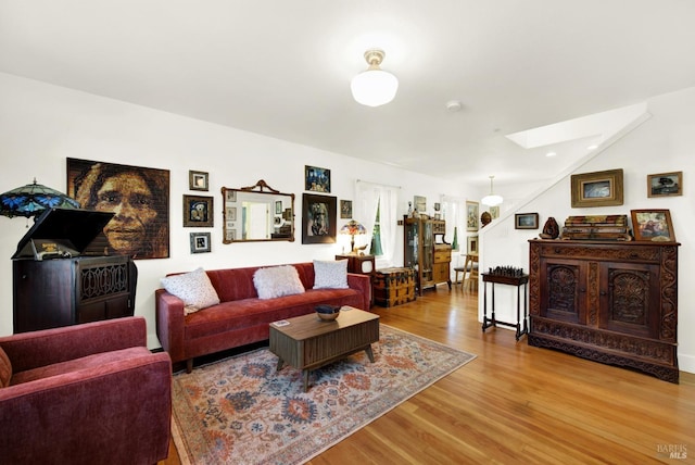 151 Randolph St, Napa, CA 94559 - living area with a skylight and wood finished floors