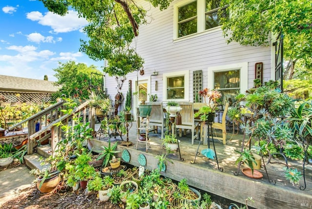 151 Randolph St, Napa, CA 94559 - rear view of property with a deck and outdoor dining area