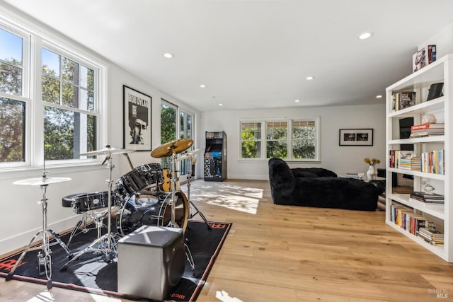 30 Corte Sereno, Greenbrae, CA 94904 - exercise area with recessed lighting, wood finished floors, and baseboards
