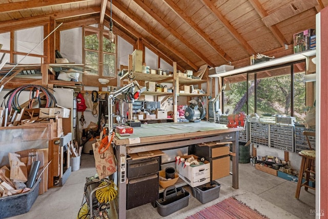 view of storage room