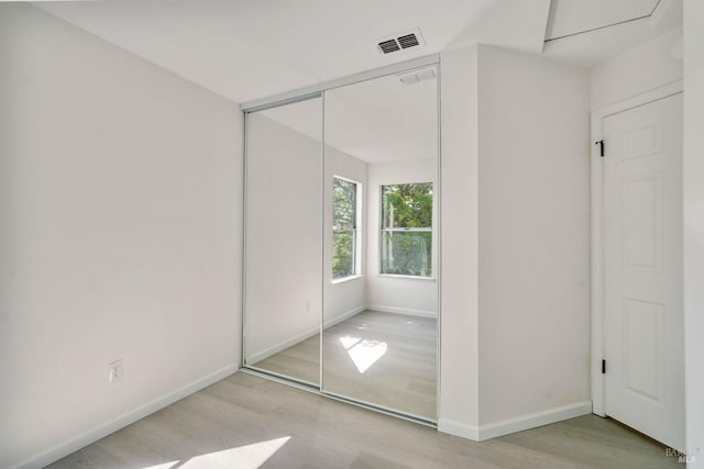 closet featuring visible vents