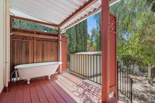 view of deck