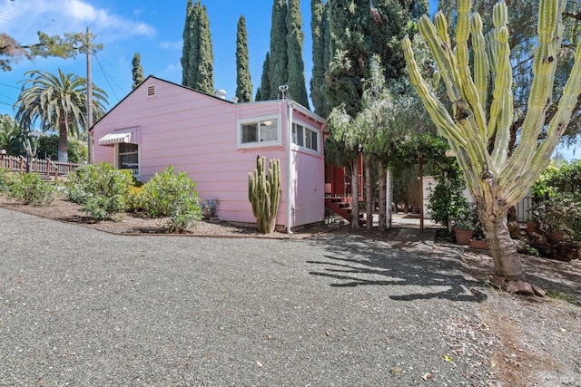 view of side of property