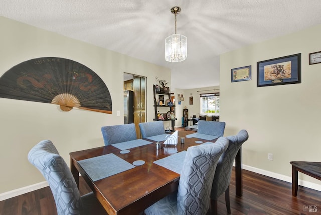 954 Coventry Ln, Fairfield, CA 94533 - dining space with a chandelier, baseboards, wood finished floors, and a textured ceiling