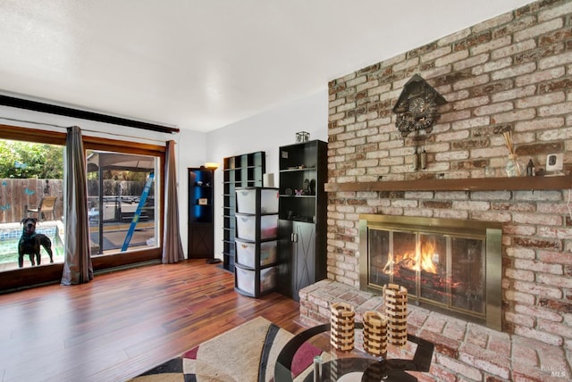 954 Coventry Ln, Fairfield, CA 94533 - living area featuring wood finished floors and a brick fireplace