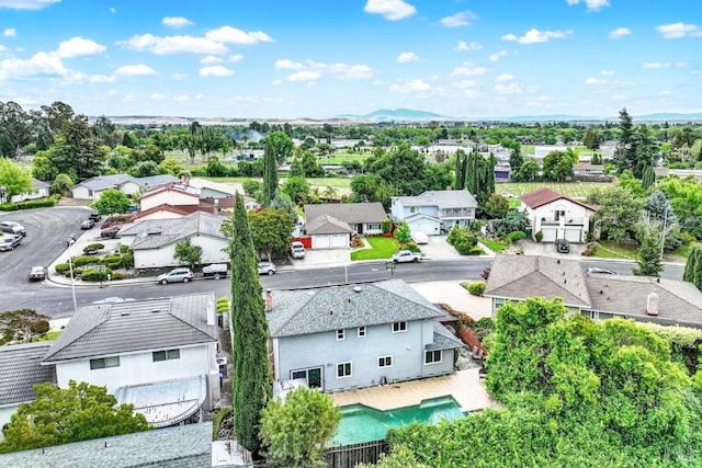 954 Coventry Ln, Fairfield, CA 94533 - aerial view of residential area featuring a mountain backdrop