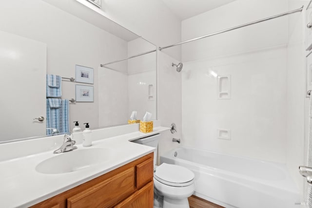 811 Inverness Dr, Rio Vista, CA 94571 - bathroom featuring vanity, shower / bathing tub combination, and toilet