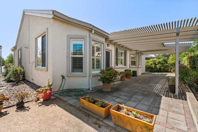 811 Inverness Dr, Rio Vista, CA 94571 - exterior space with a pergola and an attached carport