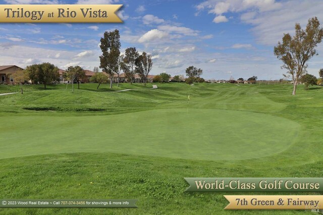 811 Inverness Dr, Rio Vista, CA 94571 - view of home's community featuring a yard and golf course view