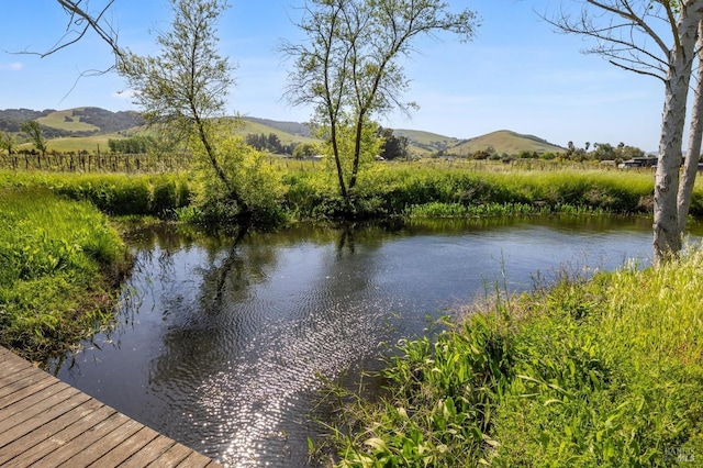 property view of water with a mountain view