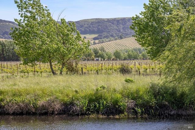 mountain view with a rural view
