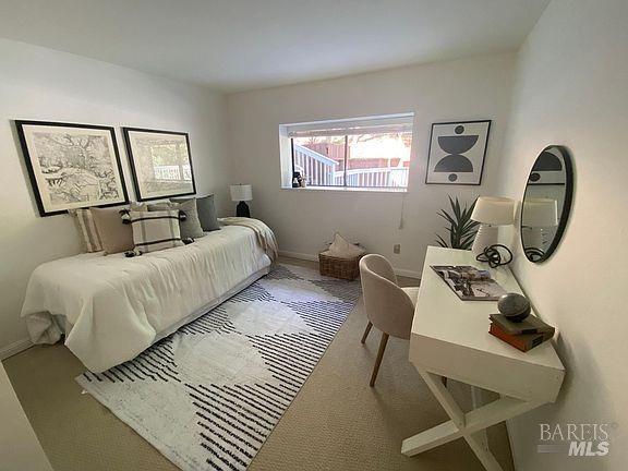 15 Main Dr, San Rafael, CA 94901 - carpeted bedroom with baseboards