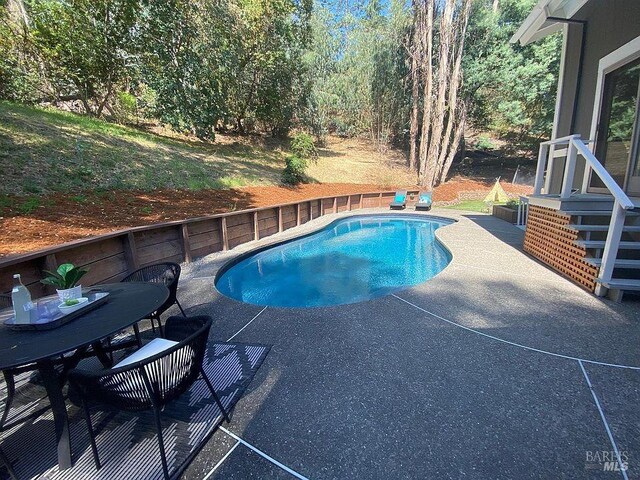 15 Main Dr, San Rafael, CA 94901 - outdoor pool featuring a patio area