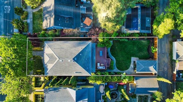 190 Franklin St, Napa, CA 94558 - aerial overview of property's location with property parcel outlined