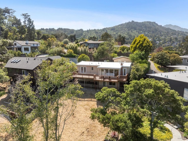 488 Chapman Dr, Corte Madera, CA 94925 - bird's eye view featuring a mountain view