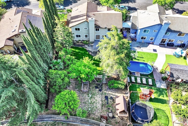 bird's eye view featuring a residential view