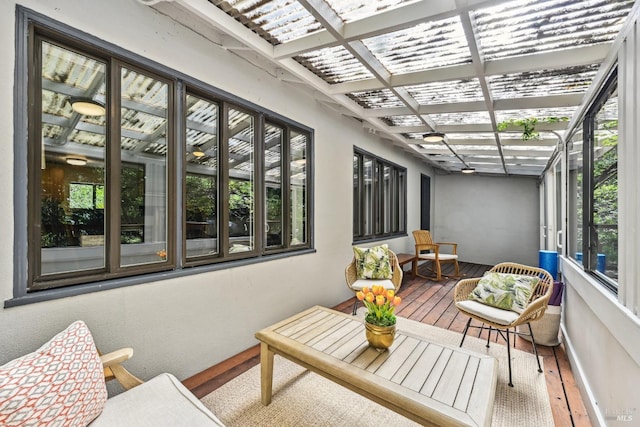 view of sunroom / solarium