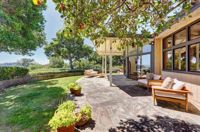 view of patio / terrace with outdoor lounge area