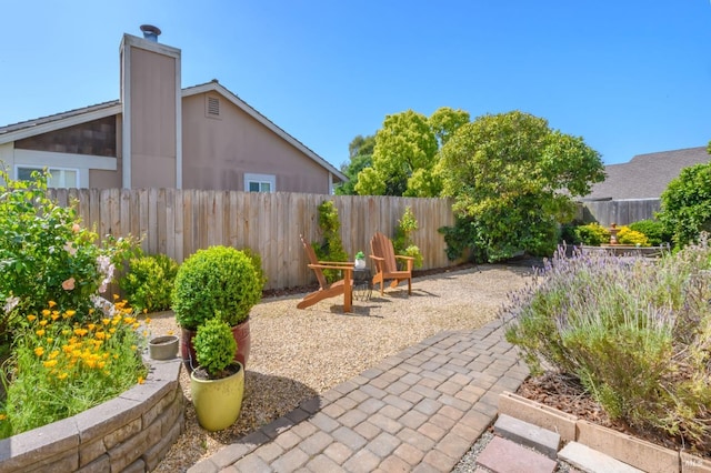 view of patio / terrace with a fenced backyard