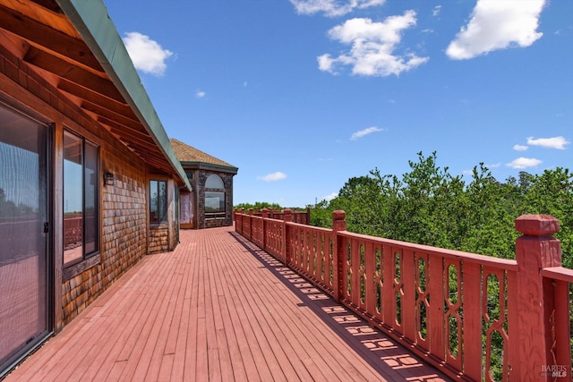 view of wooden terrace
