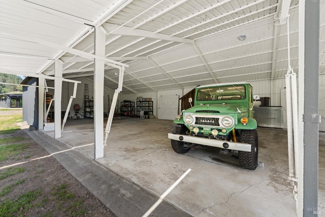 view of parking / parking lot