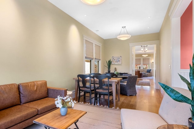 living room featuring wood finished floors