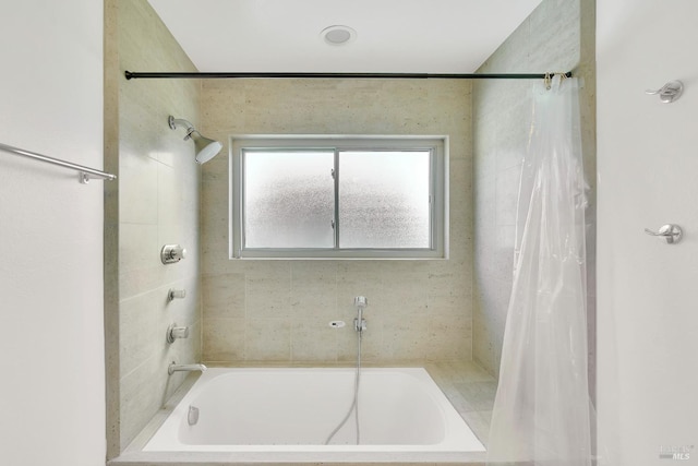 full bath with shower / tub combo