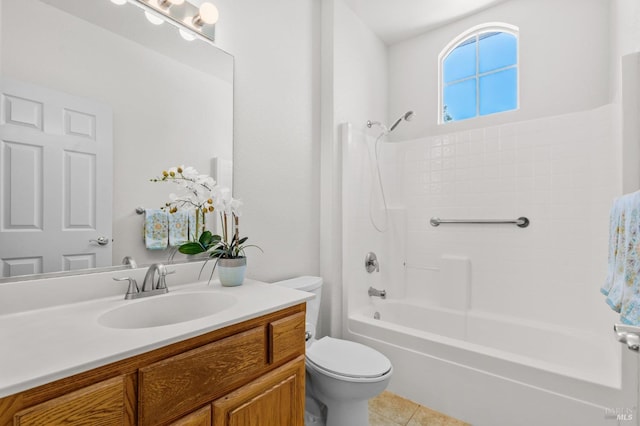 943 Bridgeport Way, Rio Vista, CA 94571 - full bath with vanity, tile patterned floors, shower / bath combination, and toilet