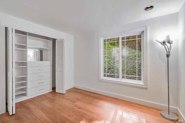 269 Corte Madera Ave, Mill Valley, CA 94941 - unfurnished bedroom featuring baseboards, light wood-style floors, and a closet
